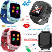 4G IP67 Waterproof handy School Boys GPS Phone Watch P42