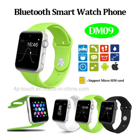 Phone Bt Calls Reminding Smart Watch with SIM Card Slot 