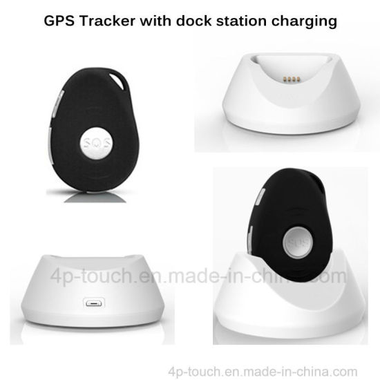 Factory IP67 Waterproof Personal GPS Tracker with Dock Charging Station 