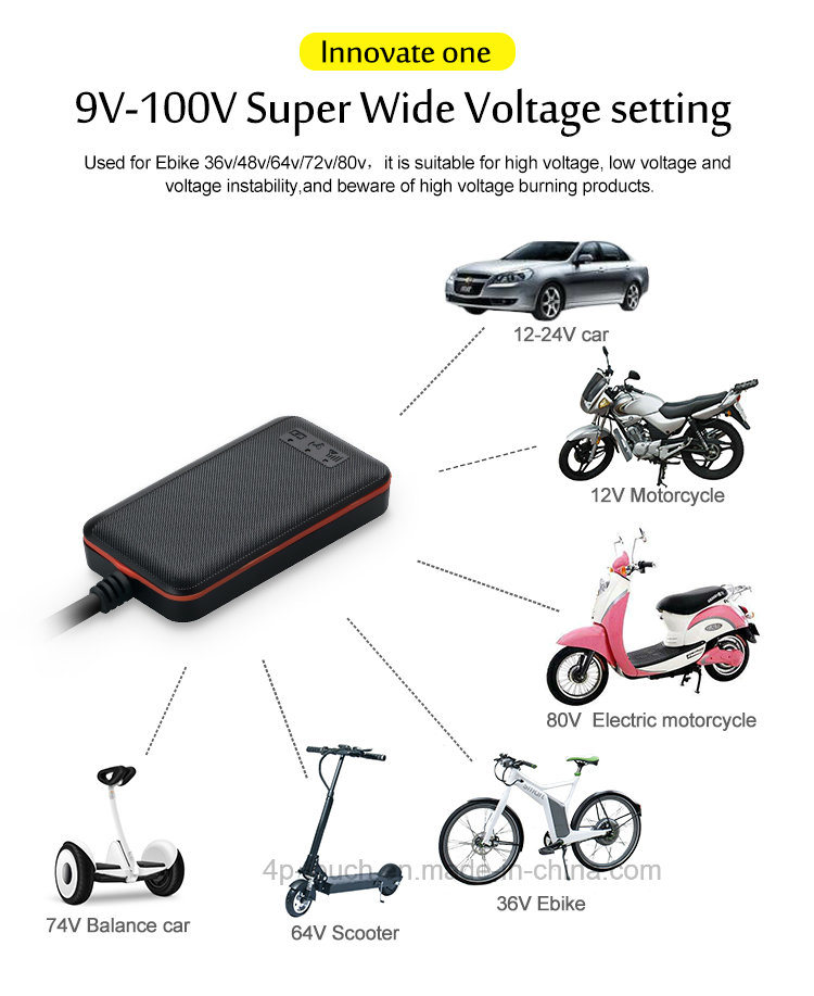 GPS Tracker for Motorcycle/Vehicle with Fuel Sensor and Overspeed Alarm (T108)