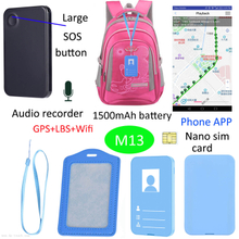 New Arrival 2G GPS Tracker ID Card for Students with Safety Zone M13