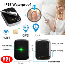 IP67 Waterproof 2G Mini Personal Tracking Device SOS Tracker GPS with Large Battery Capacity Y21