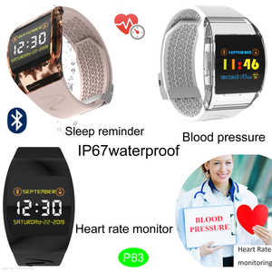 Lovers IP67 Waterproof TFT Screen Smart Bluetooth Bracelet with Heart Rate Monitor P63