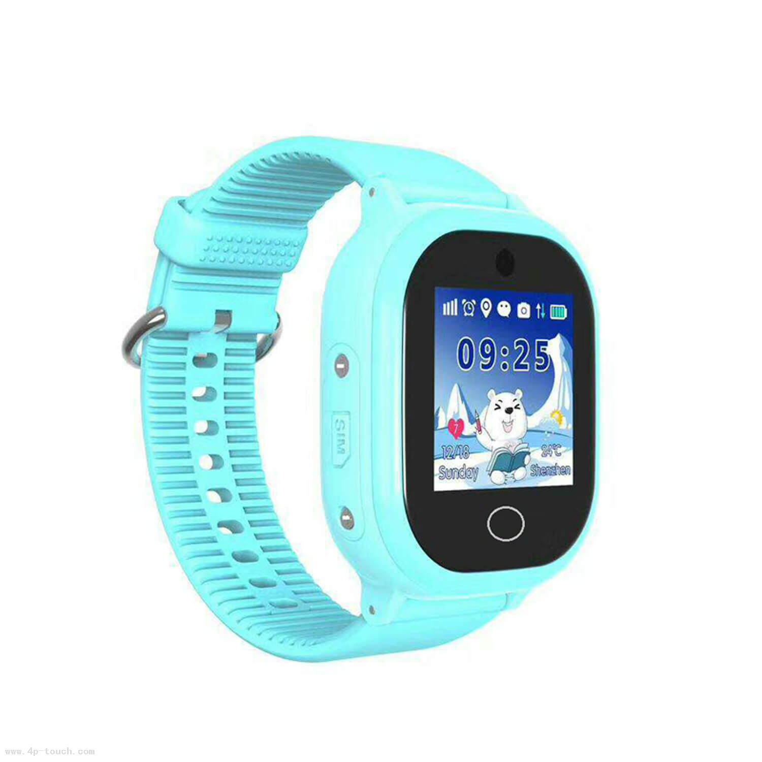 High Quality IP67 Waterproof Kids Security GPS Tracker Watch with remote snapshot for avoid abducting D25S