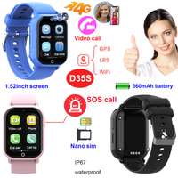 4G Waterproof Chilldren GPS Watch Tracker D35S 