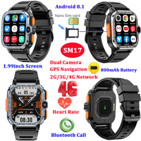 4G Android 8.1 smart bluetooth bracelet with dual camera GPS navigation SM17