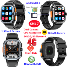 4G Android 8.1 smart bluetooth bracelet with dual camera GPS navigation SM17