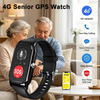 Senior healthcare GPS tracker watch with HR BP SP02
