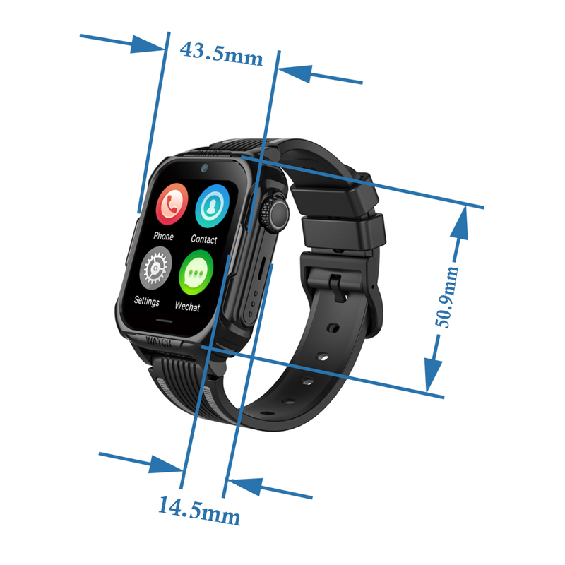 LTE parental control GPS watch tracker with SOS panic button D52C