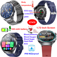 Fashion design IP68 waterproof smart bluetooth bracelet for fitness monitoring ET475