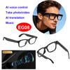 AI assistant smart 12MP camera eyeglasses eg08