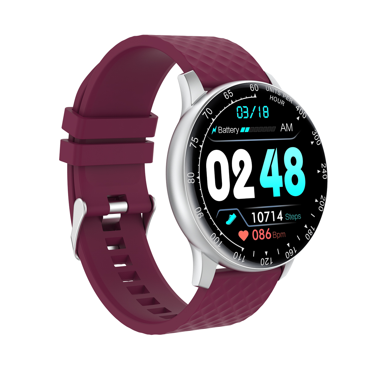 IP67 Precise Heart Rate Blood Pressure SpO2 Monitoring Smart Sport Watch for Women H30