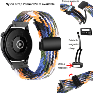 Nylon woven Watch strap with Magnet Clasp 