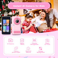 Wifi smart AI camera with high-definition display screen camera recogniton 