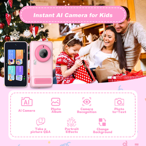 Wifi smart AI camera with high-definition display screen camera recogniton 