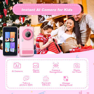 Wifi smart AI camera with high-definition display screen camera recogniton 