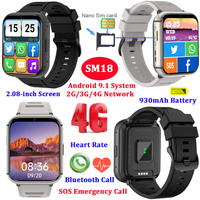 4G Android 9.1 smart bluetooth phone watch with video call SM18