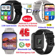 4G Android 9.1 smart bluetooth phone watch with video call SM18