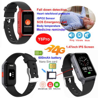  Elderly healthcare smart GPS tracker watch with sleep monitoring
