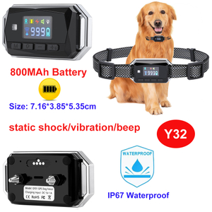 Pet dog mini training collar device with Geo-fence alerts vibration alarm Y32