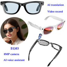 Smart bluetooth glasses with video record AI translation EG03