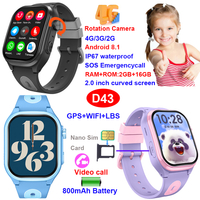 4G IP67 waterproof smart GPS tracker with real time tracking D43