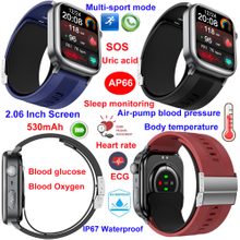  IP67 waterproof Air pump smart watch with ECG HR monitoring AP66