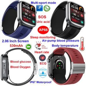  IP67 waterproof Air pump smart watch with ECG HR monitoring AP66