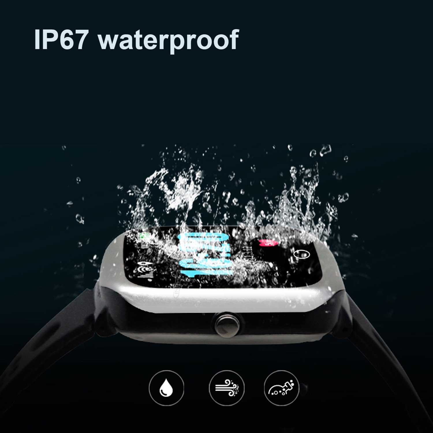4G Waterproof New Eldery healthcare Smart GPS Tracker Watch D45T