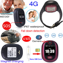 New Waterproof 4G personal tiny GPS tracker with HD Camera V45