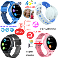 Waterproof IP67 4G Kids Smart GPS Tracker Watch D42U