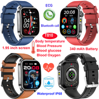 IP68 waterproof digital smart bluetooth watch for healthcare monitoring T810