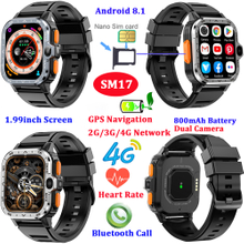 4G Android 8.1 smart bluetooth phone watch with Nano SIM Card SM17