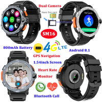 4G smart bluetooth phone watch with Android 8.1 system dual camera SM16