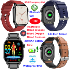 IP68 waterproof elderly smart bluetooth watch with SOS emergency alarm E580