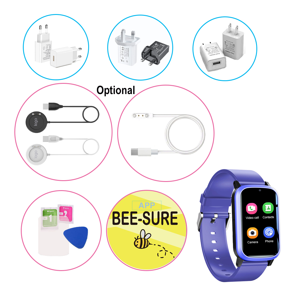 Children 4G slim design GPS Tracker Watch Y42