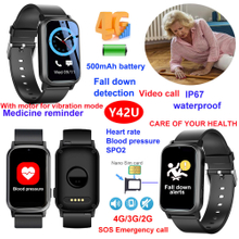 Waterproof Elderly GPS Tracker with heart rate blood pressure Y42U