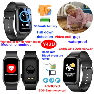 Waterproof Elderly GPS Tracker with heart rate blood pressure Y42U