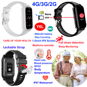 4G GPS tracker with HR BP SP02 monitoring for adults healthcare Y6L