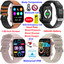 China manufacture IP68 waterproof mobile adult healthcare smart bluetooth watch E570