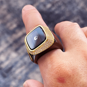 Muslim Qibla ZIKR Prayer Reminder fashion bluetooth smart Counter ring T101