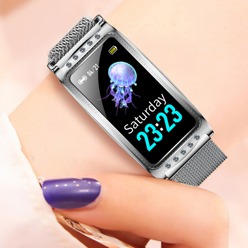 IP68 Waterproof Heart Rate Spo2 Monitoring Magnetic Smart Bluetooth Wristband 