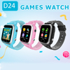 New MP3 Music Player Touch Screen Dual Camera Smart Kids Game Watch with Pedometer D24