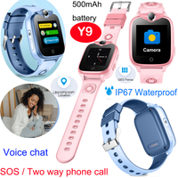 2022 New Developed GSM IP67 Water resistance Security Kids SOS Smart Watch GPS Tracker for avoid abducting Y9