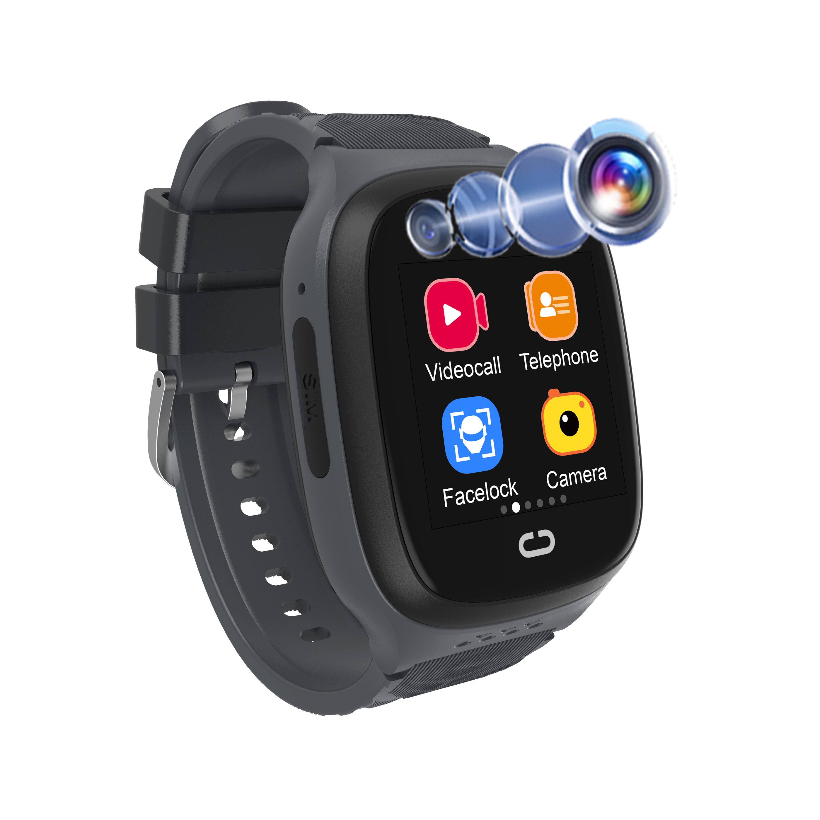 4G Waterproof safety Android Lady Kids Smart GPS Tracker watch D58