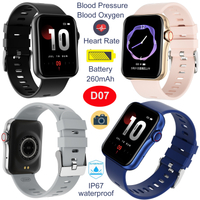Blood Pressure Heart Rate Monitoring BT Call Smart Watch D07