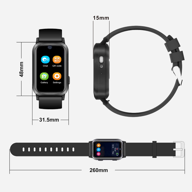 4G slim design Senior GPS Tracker watch with Fall down alert Y42U
