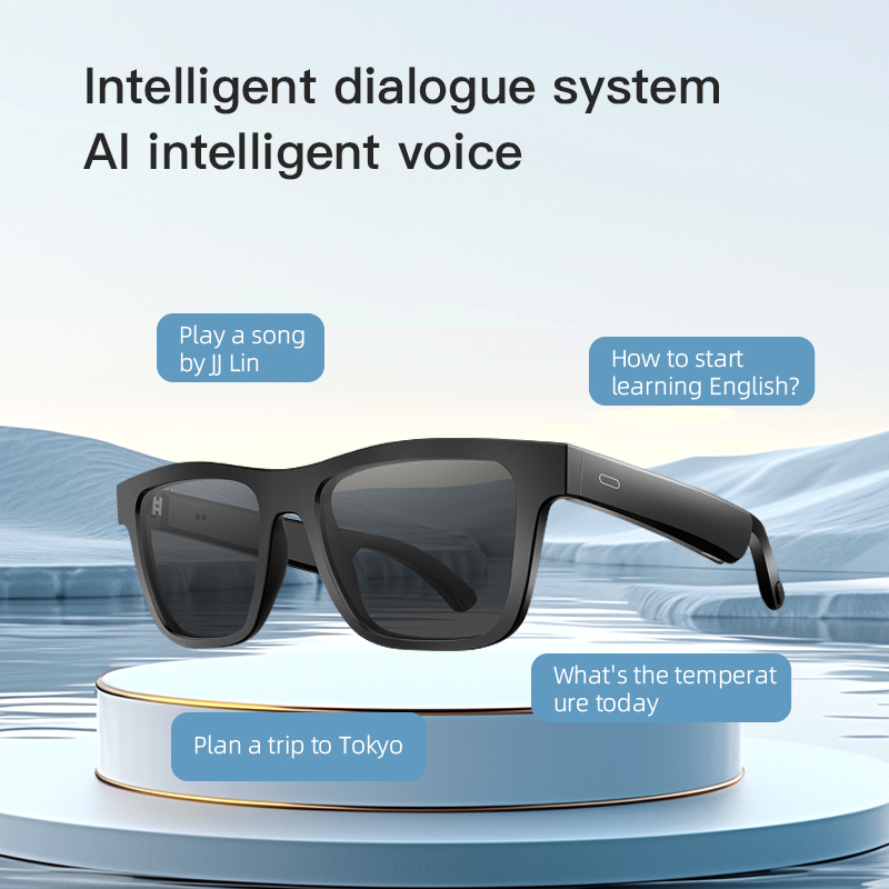 Eyewear smart bluetooth glasses with AI translation AI voice assistant BG01