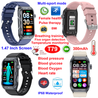 The latest IP68 waterproof mobile smart watch for healthcare monitoring T79