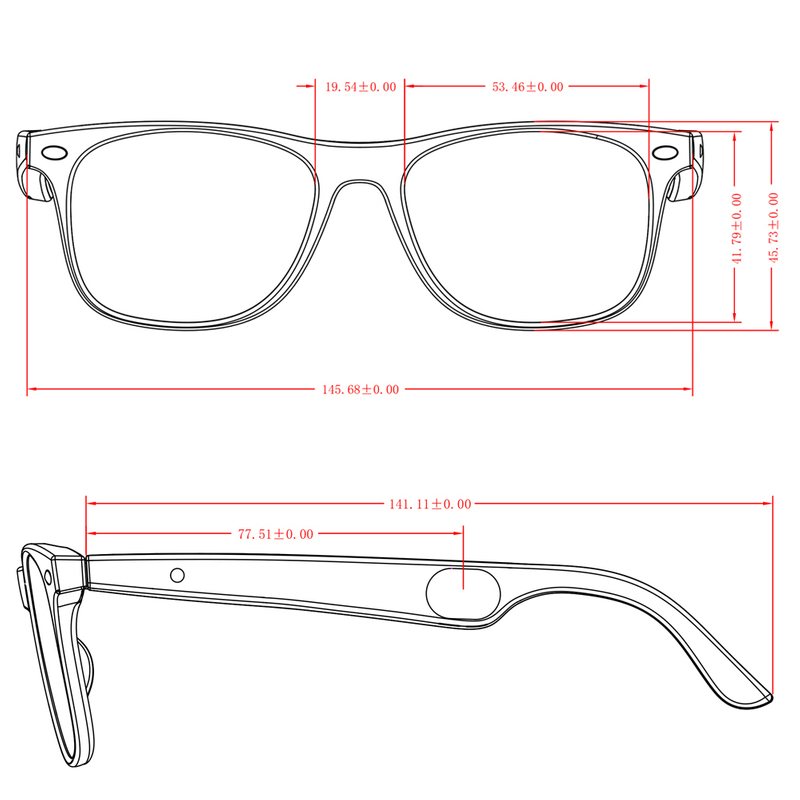 Smart bluetooth glasses with dual battery music playback AI translator BG03